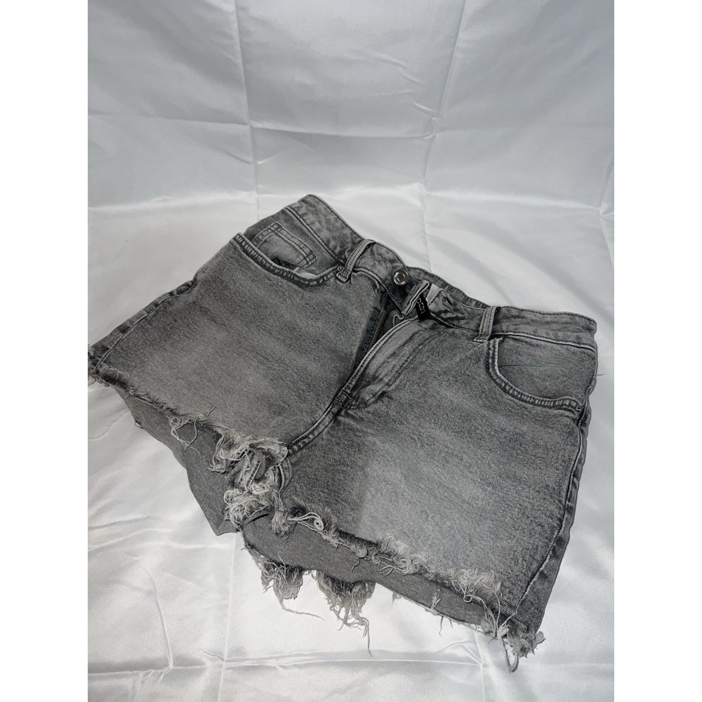 H M Divided Women's Faded Grey Denim Jeans Size 4 Regular Perfect Condition